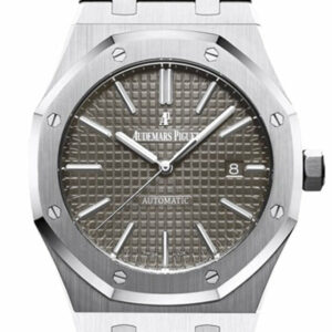 Audemars Piguet Royal Oak 41Mm Grey Ruthenium-Toned Dial Stainless Steel Bracelet Mens Watch