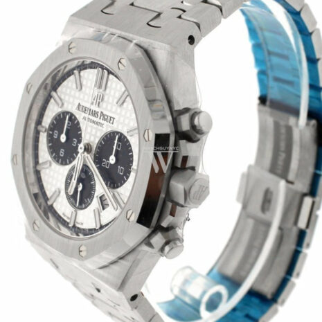 Audemars Piguet Royal Oak 41Mm Silver-Toned Dial Stainless Steel Bracelet Mens Watch