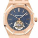 Audemars Piguet Royal Oak 41Mm Extra Thin Tourbillon Blue Dial 18K Rose Gold Mens Watch