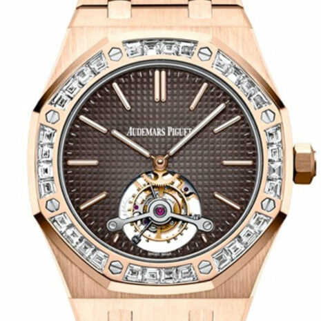 Audemars Piguet Royal Oak 41Mm Brown Dial Pink 18K Pink Gold Mens Watch 26516Or.zz.1220Or.01
