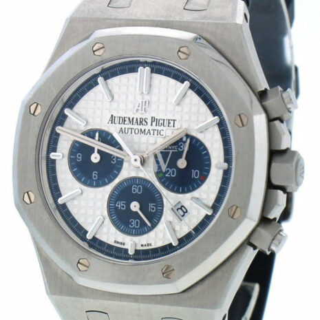 Audemars Piguet Limited Edition Royal Oak Silver Dial Rubber Chronograph Mens Watch