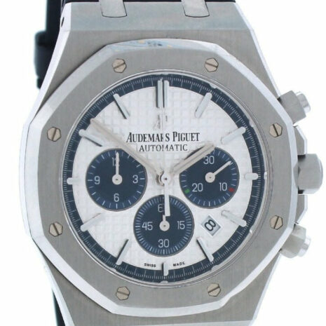 Audemars Piguet Limited Edition Royal Oak Silver Dial Rubber Chronograph Mens Watch