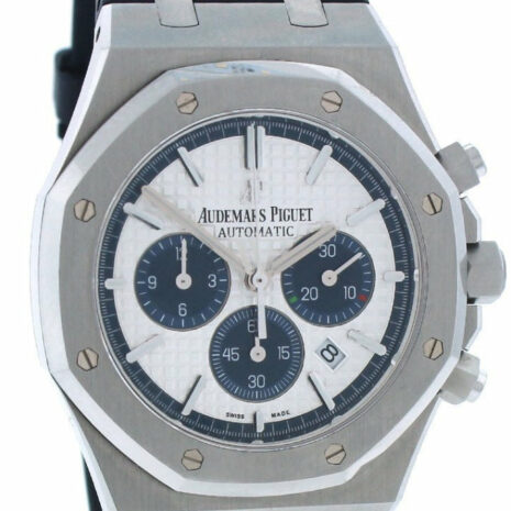 Audemars Piguet Limited Edition Royal Oak Silver Dial Rubber Chronograph Mens Watch