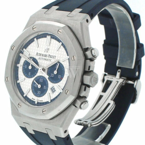 Audemars Piguet Limited Edition Royal Oak Silver Dial Rubber Chronograph Mens Watch