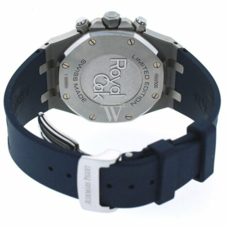 Audemars Piguet Limited Edition Royal Oak Silver Dial Rubber Chronograph Mens Watch