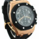 Audemars Piguet Royal Oak Offshore Black Dial 18Kt Rose Gold Rubber Chronograph Mens Watch