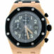 Audemars Piguet Royal Oak Offshore Black Dial 18Kt Rose Gold Rubber Chronograph Mens Watch