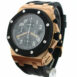 Audemars Piguet Royal Oak Offshore Black Dial 18Kt Rose Gold Rubber Chronograph Mens Watch