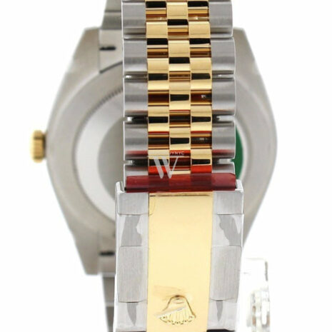  Datejust 41 Mother Of Pearl Diamond Dial Fluted Bezel 18K Yellow Gold Jubilee Mens Watch