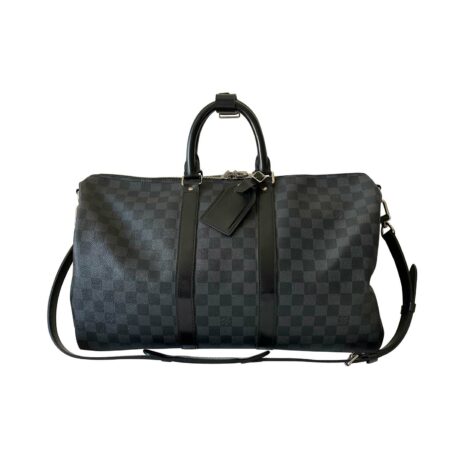 louisvuittonkeepall45damiergraphite_Front