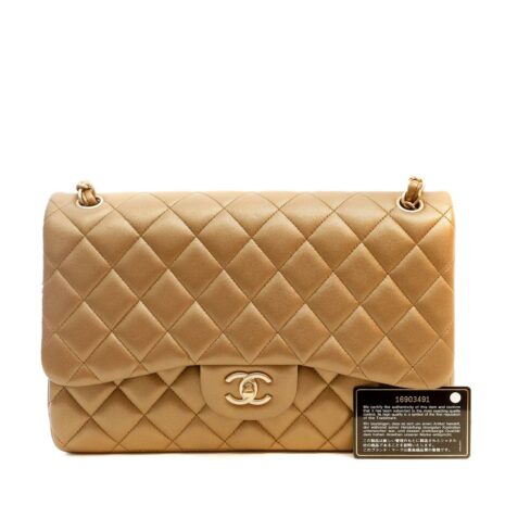 12381ChanelMetallicBronzeJumboClassicwBGH_9_750_7