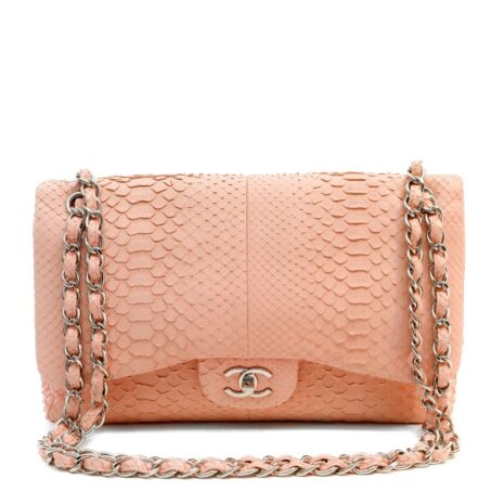 12402ChanelpinkPythonJumboClassicwSH_17_900_3