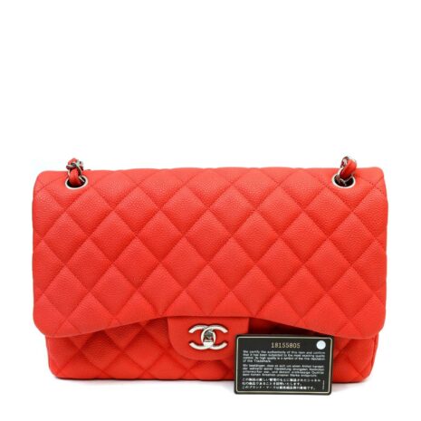 12547ChanelBrushedSalmonJumboCaviarDoubleFlapClassicwSH_9_750_11