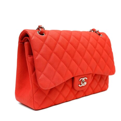 12547ChanelBrushedSalmonJumboCaviarDoubleFlapClassicwSH_9_750_7