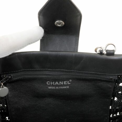 12632ChanelBlkWovenBagwSH_6_799_12