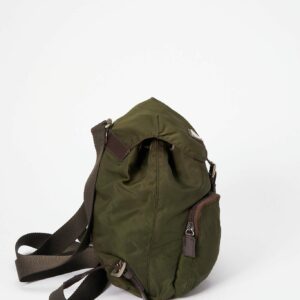 Prada Khaki Nylon Backpack