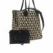 Reversible Wool Tote with Embroidered Logo and Iconographe Motif 2