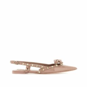 Rockstud Bow Slingback Ballerinas 0