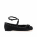 Silk Rockstud Ballet Flats 0