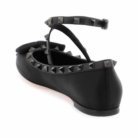 Silk Rockstud Ballet Flats 2