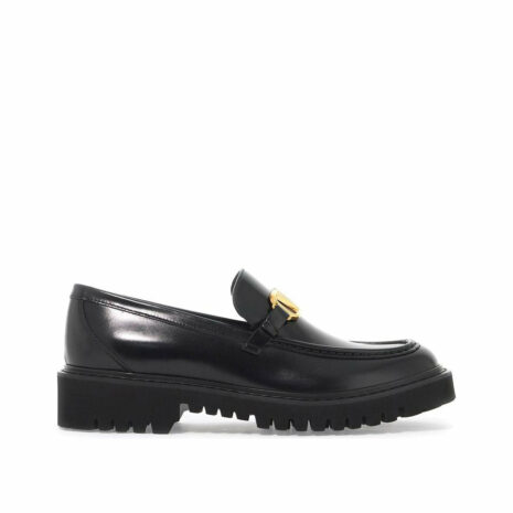 Glossy Leather Vlogo Signature Loafers 0