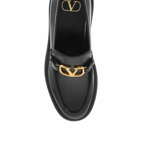 Glossy Leather Vlogo Signature Loafers 1