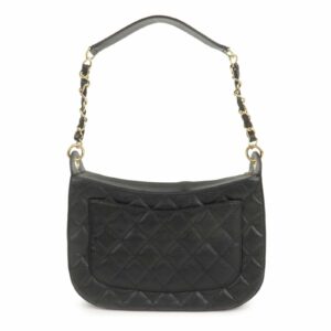 CHANEL Matelasse Caviar Skin Chain Shoulder Bag Black A20993
