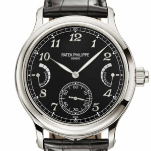 Patek Philippe Grand Complications Black Enamel Dial Watch 6301P-001