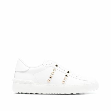Rockstud Untitled Leather Sneakers 0