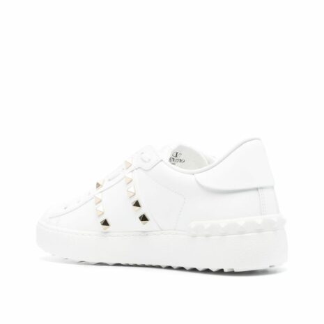 Rockstud Untitled Leather Sneakers 1
