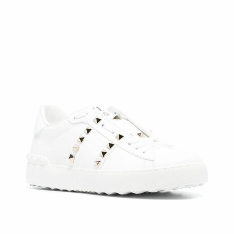 Rockstud Untitled Leather Sneakers 2