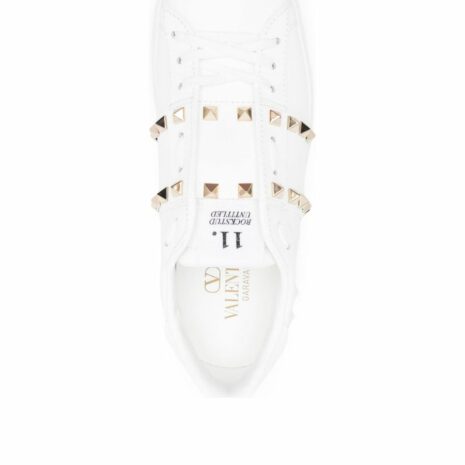 Rockstud Untitled Leather Sneakers 3