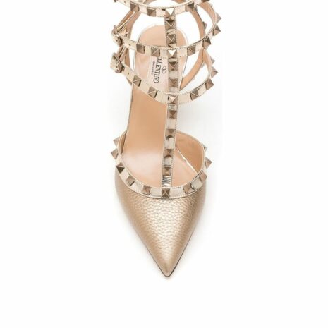 Rockstud Leather Slingback Pumps 1