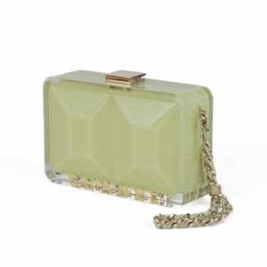 Chanel Mint Green Resin New Mini Clutch Runway 1984