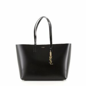 Classic Monogram Charm Shopper Tote Leather Medium