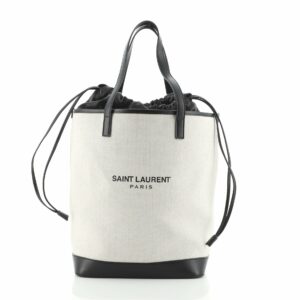Teddy Shopping Tote Canvas with Leather Large