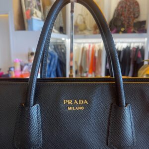 Prada Saffiano Front Pocket Tote Bag