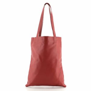 Flat Shopper Tote Leather Tall