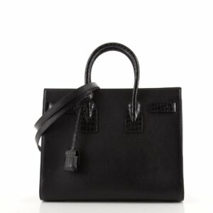 Sac de Jour NM Bag Leather with Crocodile Embossed Detail Small