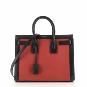 Bicolor Sac de Jour Bag Leather Small