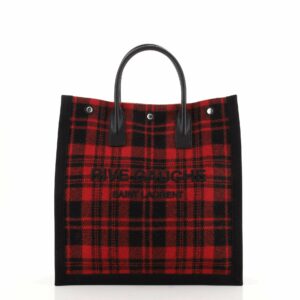Rive Gauche Shopper Tote Printed Wool Tall