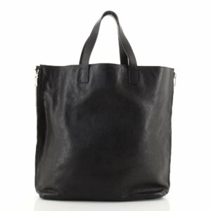 Side Zip Shopper Tote Leather Tall