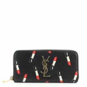 Classic Monogram Zip Around Wallet Printed Leather