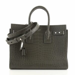 Sac de Jour Souple Bag Crocodile Embossed Leather Small