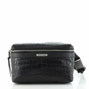 City Belt Bag Crocodile Embossed Leather