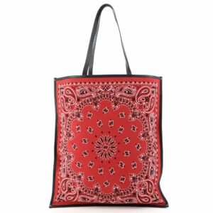 Bandana Shopping Tote Printed Canvas Large
