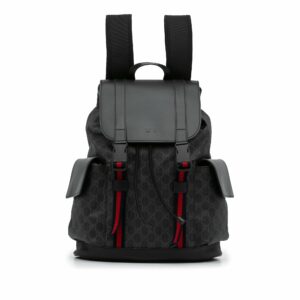 Gucci Web Black GG Supreme Canvas