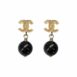 Chanel-Black-Dangle-Earrings-1