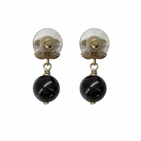 Chanel-Black-Dangle-Earrings-2