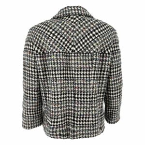 Pre owned Chanel 2006 Houndstooth Pattern zip-up Designer jacket